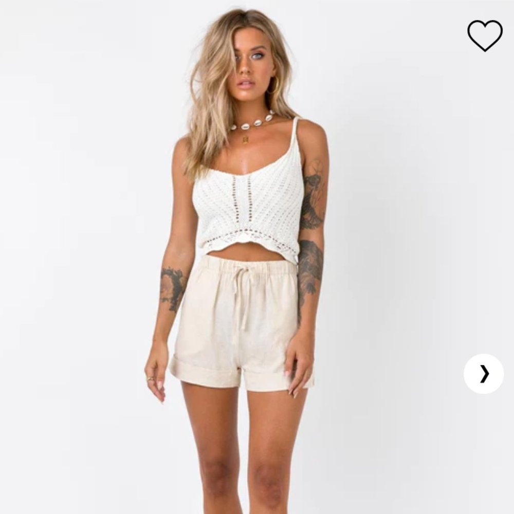 BNWT Princess Polly Serafina Linen Blend Shorts